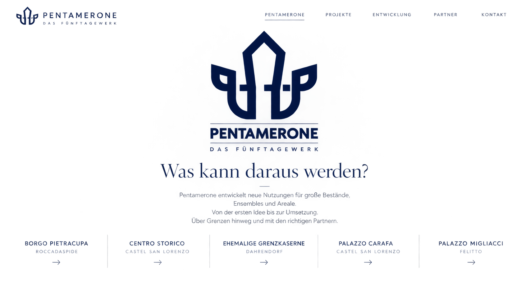 Pentamerone – Projektentwicklung von Daniela Patricia Marino unter dem Dach von DPMANIA.